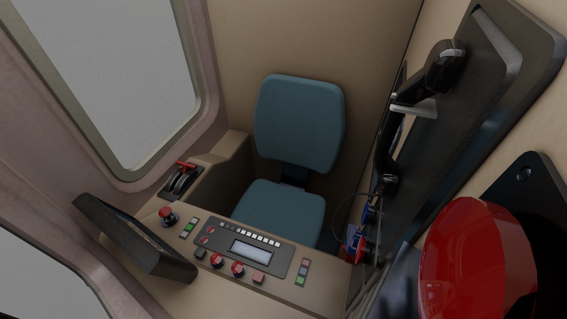 Chicago CTA train 5000 metro series Low-poly 3D model_13