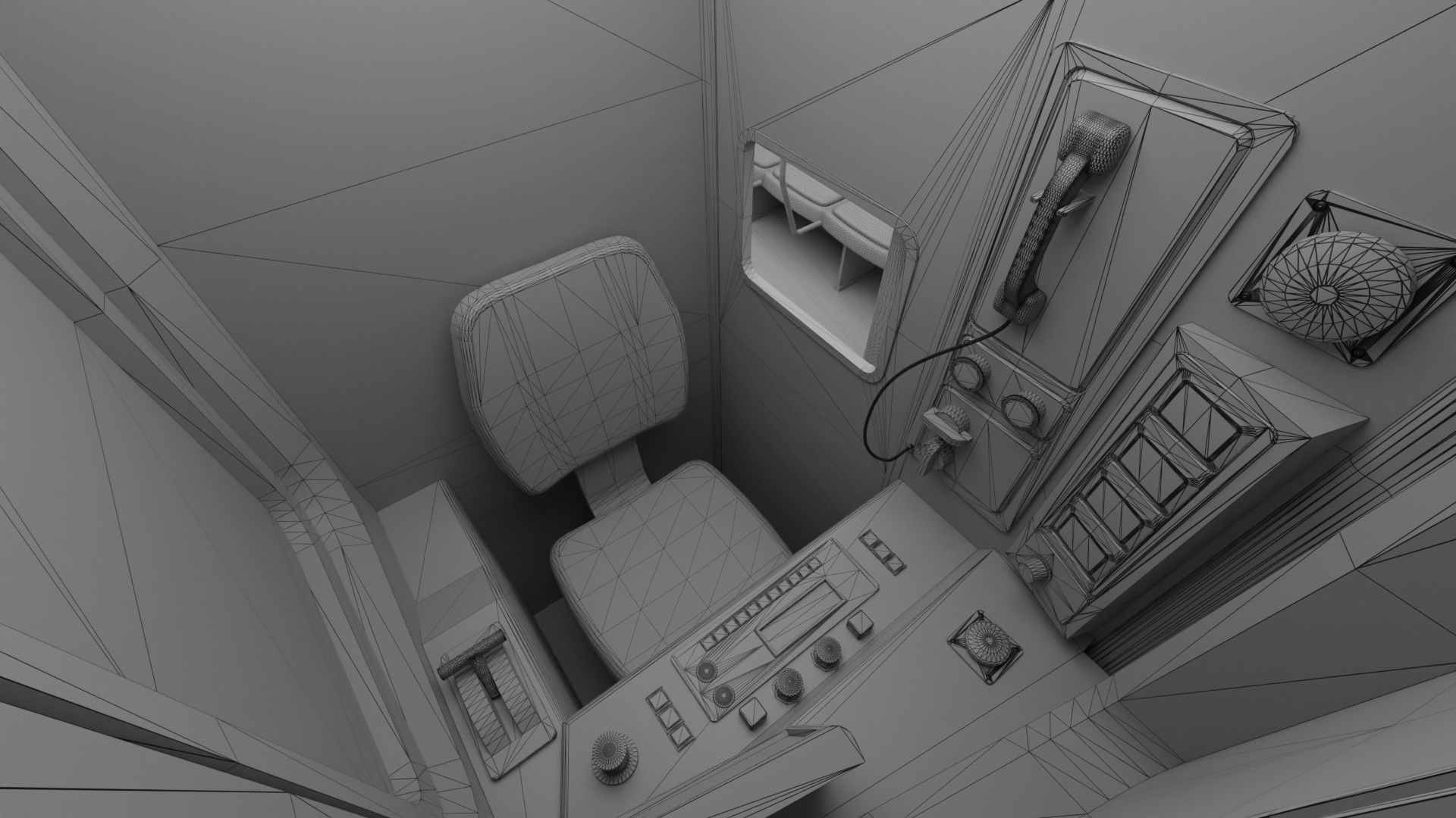 Chicago CTA train 5000 metro series Low-poly 3D model_21