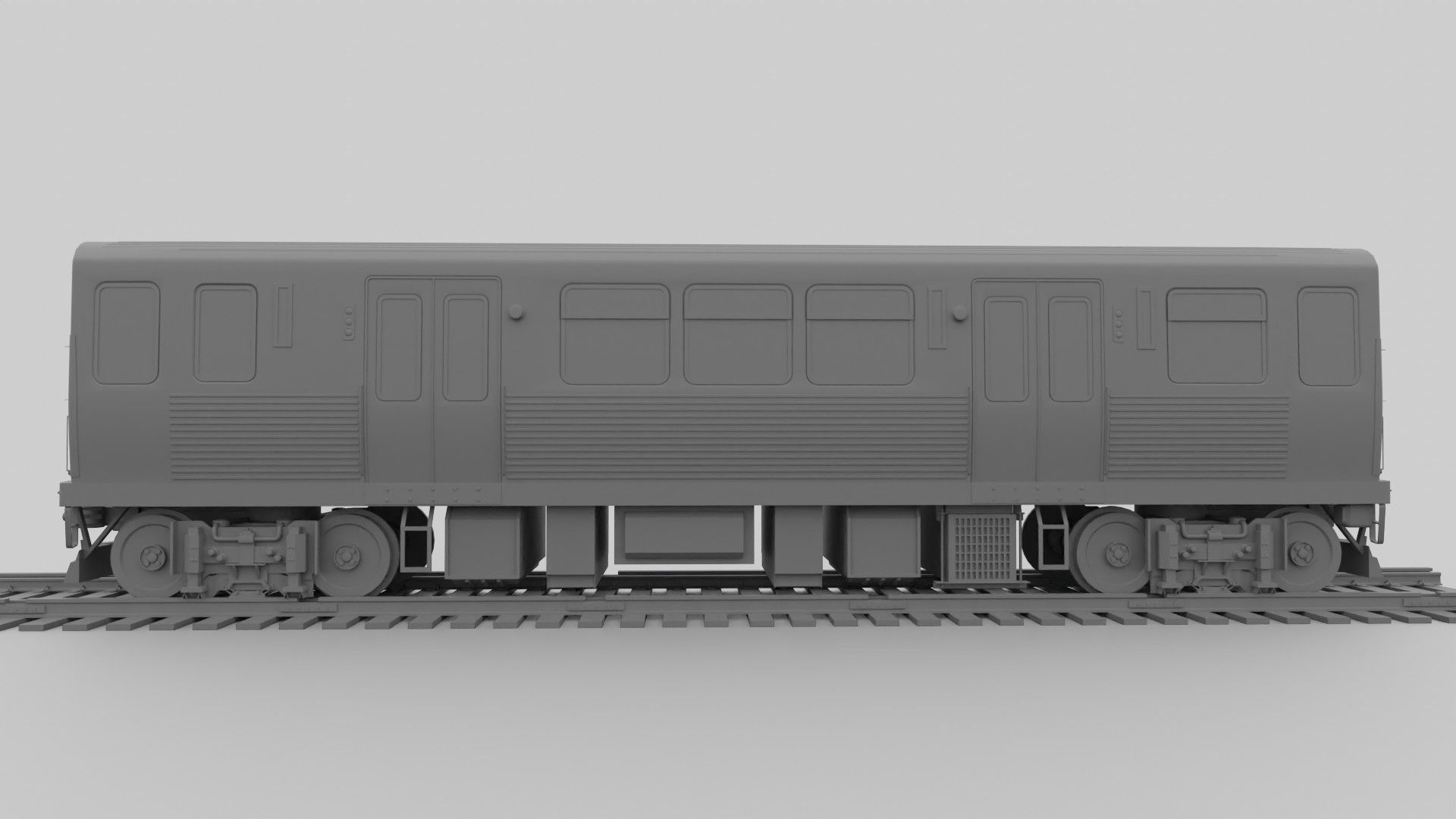 Chicago CTA train 5000 metro series Low-poly 3D model_17