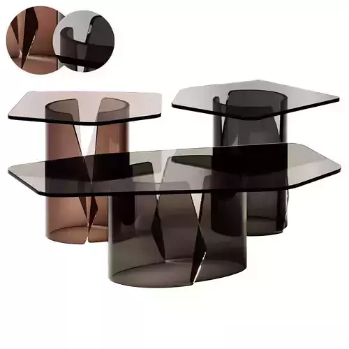 Luxury Living Group Cross Coffee and Side Tables