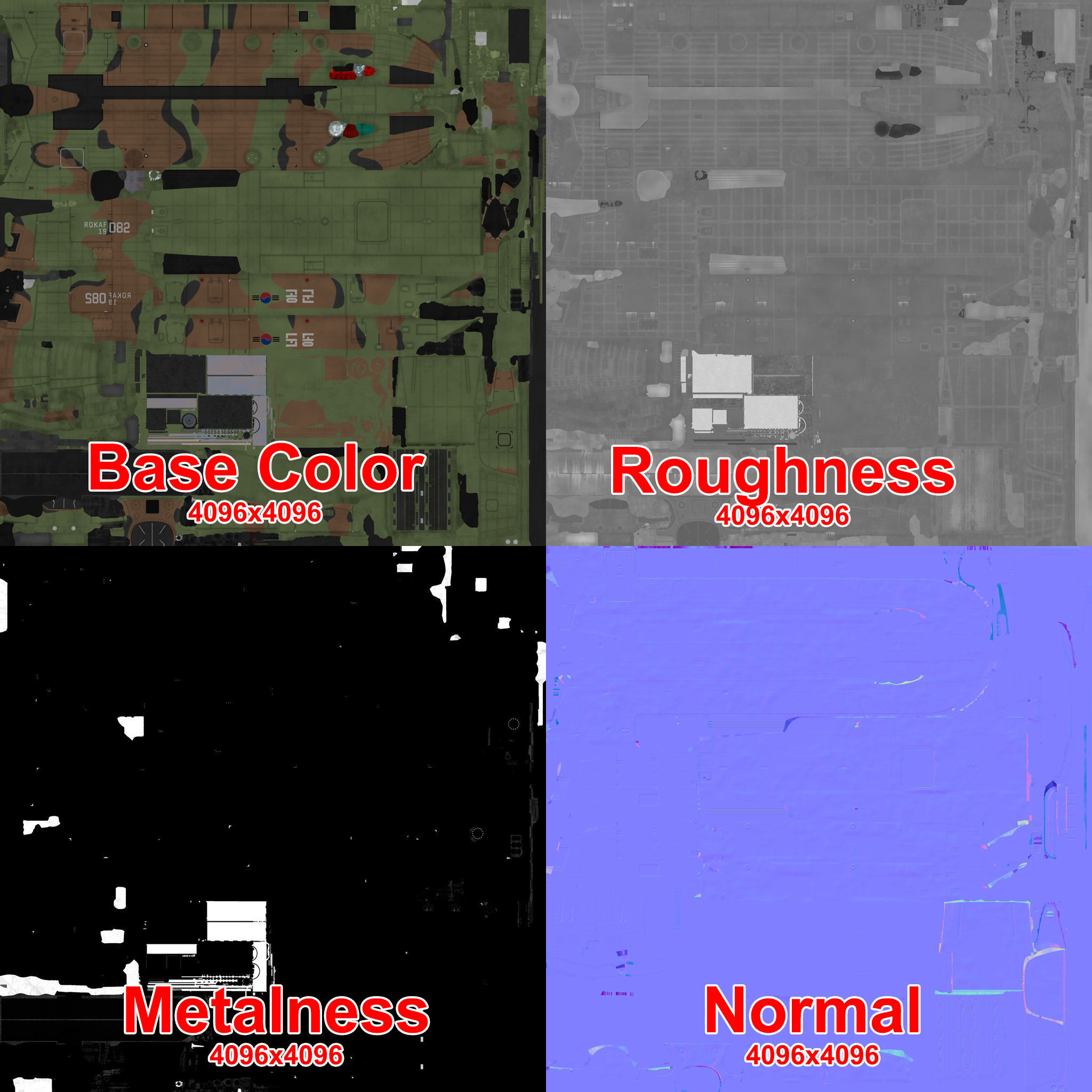 CH-47 Chinook Korean Air Force Static Low-poly 3D model_39