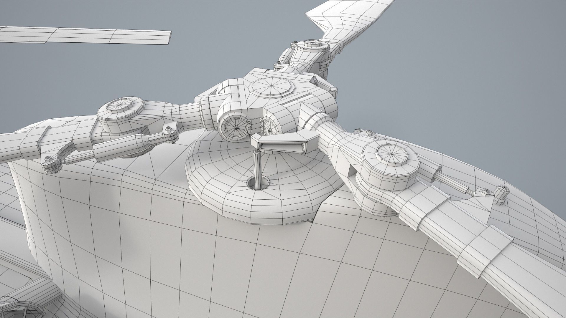 CH-47 Chinook Korean Air Force Static Low-poly 3D model_32