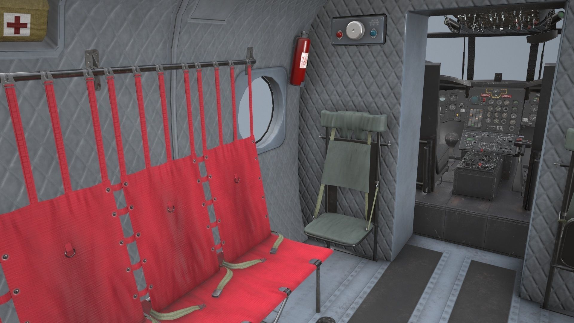 CH-47 Chinook Korean Air Force Static Low-poly 3D model_27