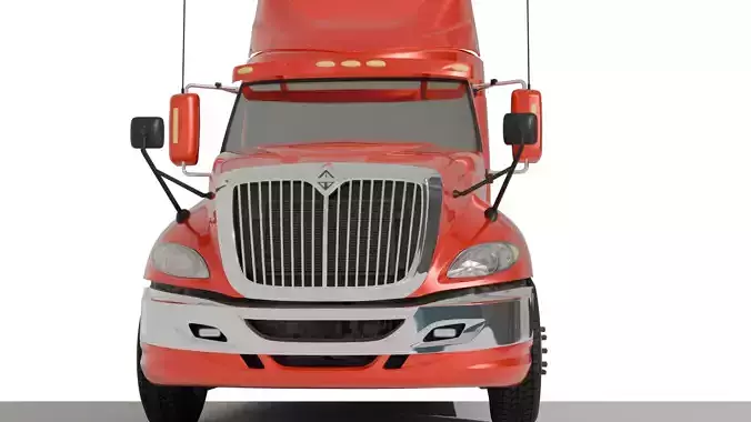 Truck Body 3D Model Low-poly 3D model