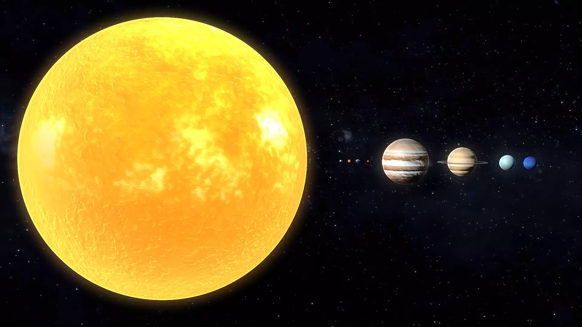 Solar System 3D Model 8K Low-poly 3D model_0