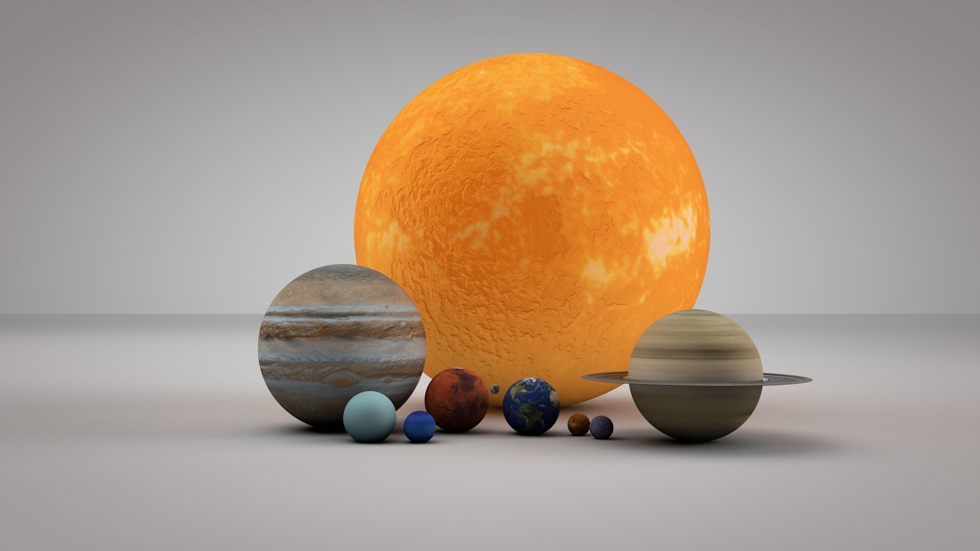 Solar System 3D Model 8K Low-poly 3D model_9