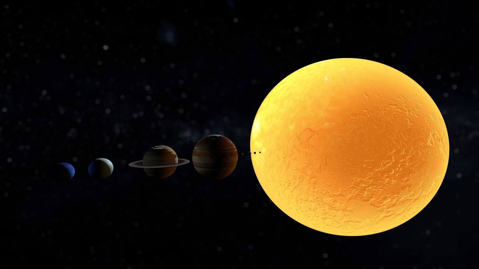 Solar System 3D Model 8K Low-poly 3D model_10