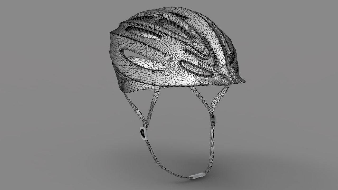 Bicycle helmet  3D model_1