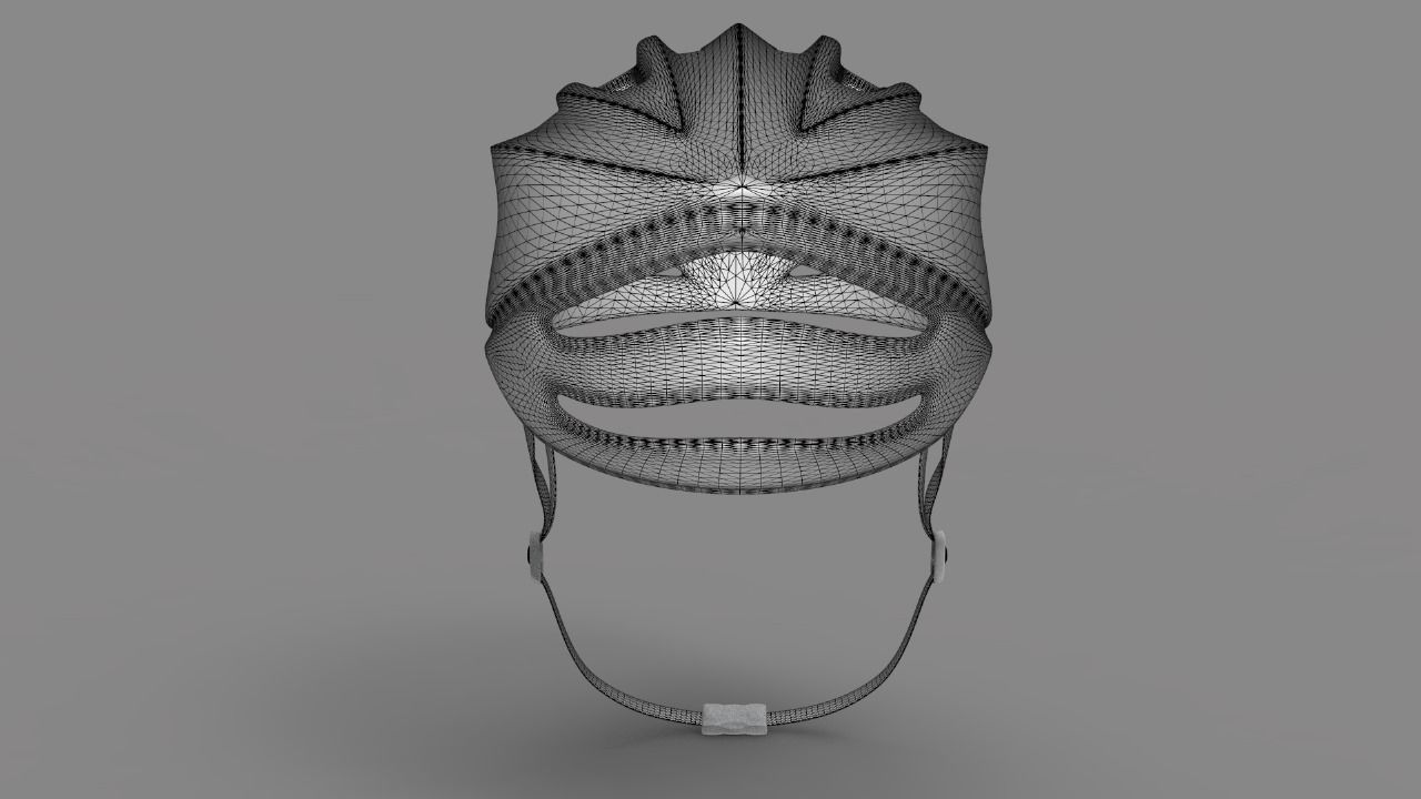 Bicycle helmet  3D model_3