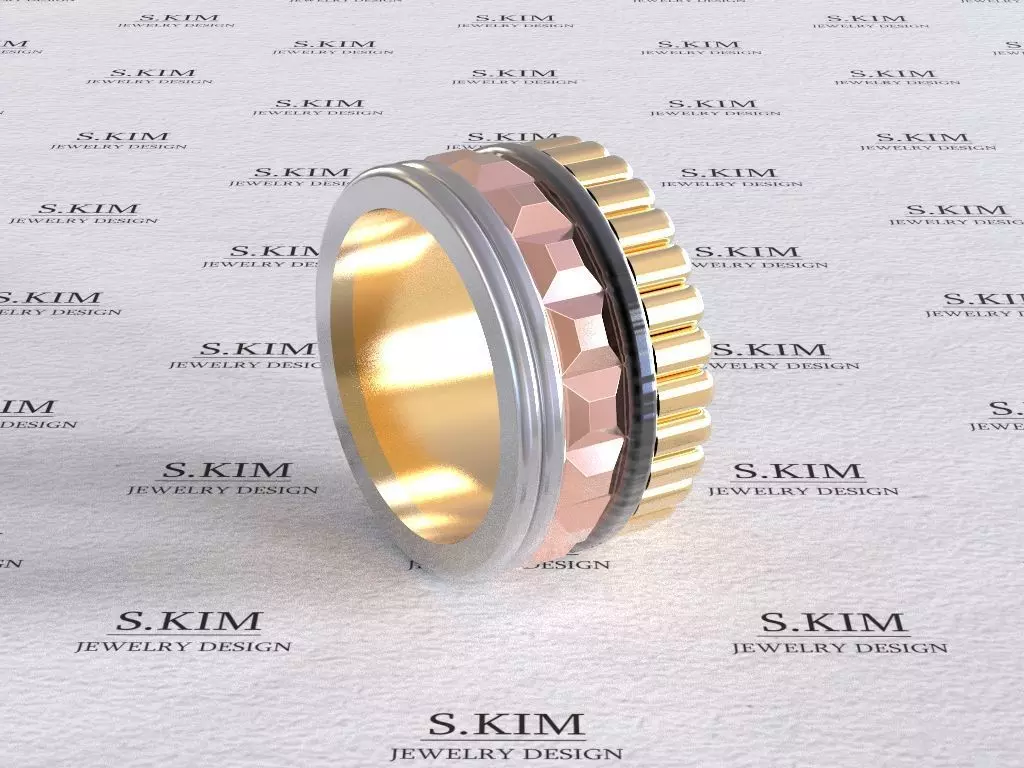 Compound ring 3D print model_0