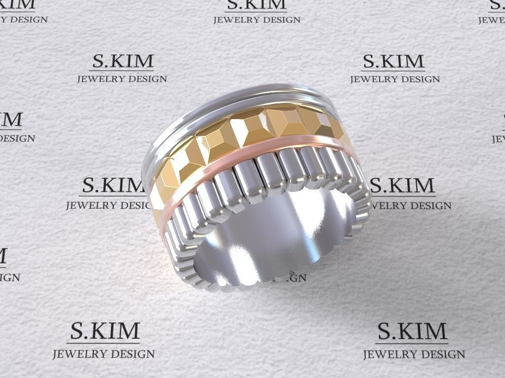 Compound ring 3D print model_2