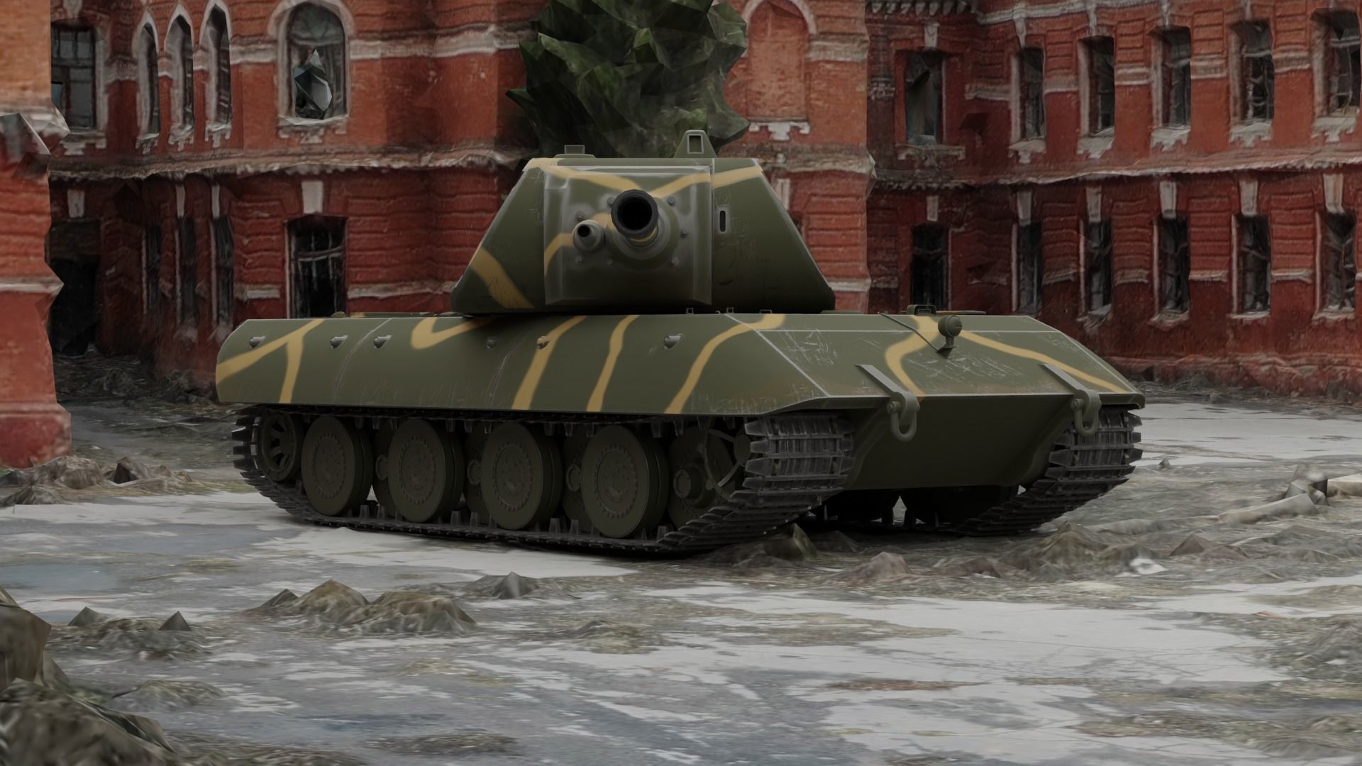 Panzerkampfwagen E-100 3D model_7