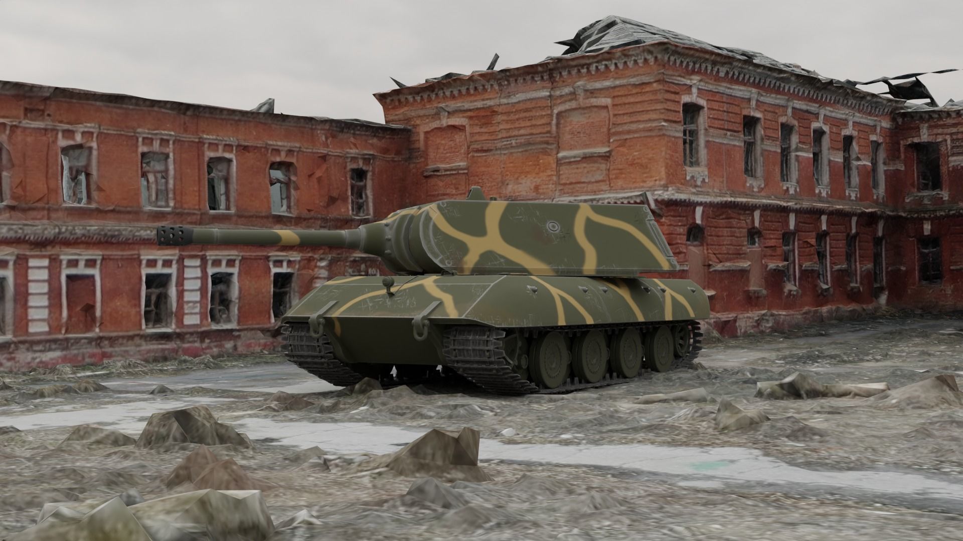 Panzerkampfwagen E-100 3D model_5