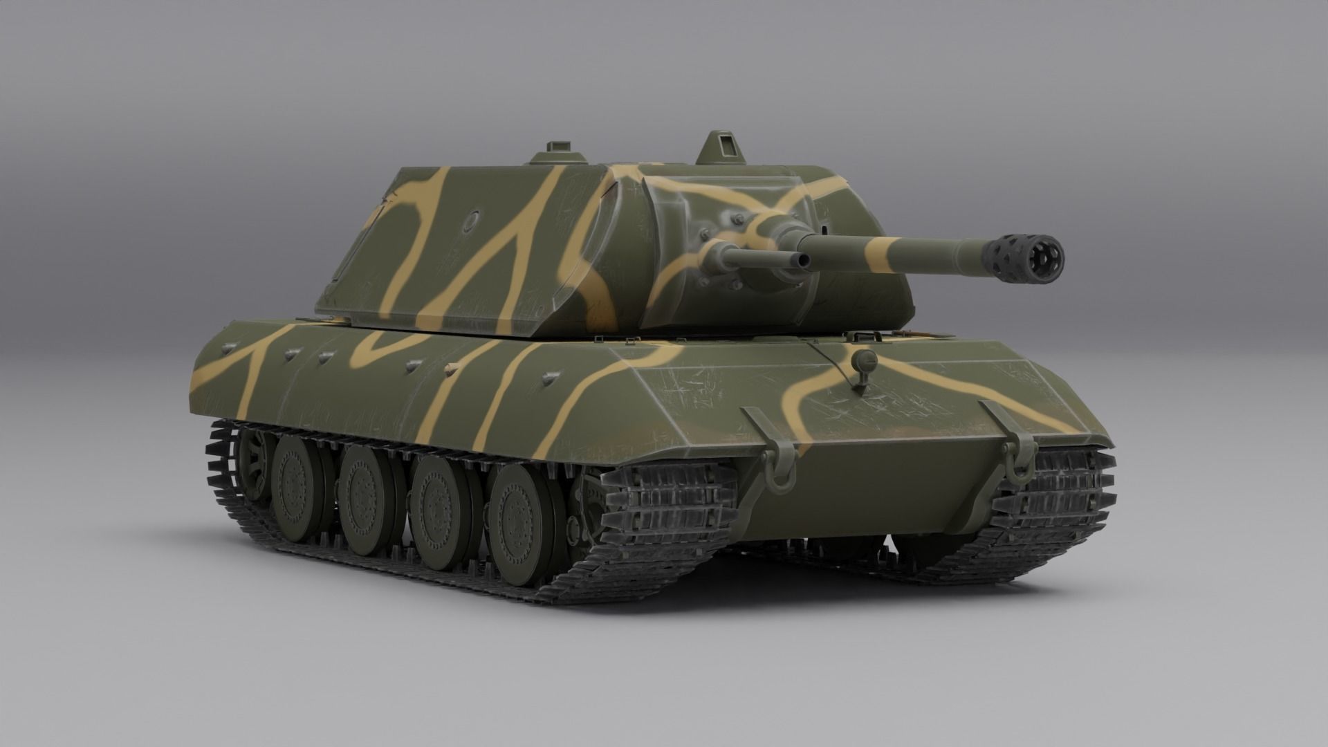 Panzerkampfwagen E-100 3D model_2