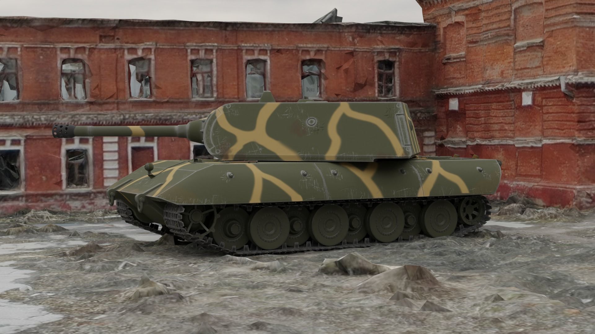 Panzerkampfwagen E-100 3D model_6