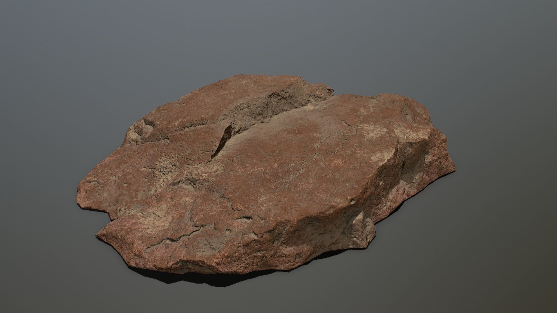 desert rocks Low-poly 3D model_2