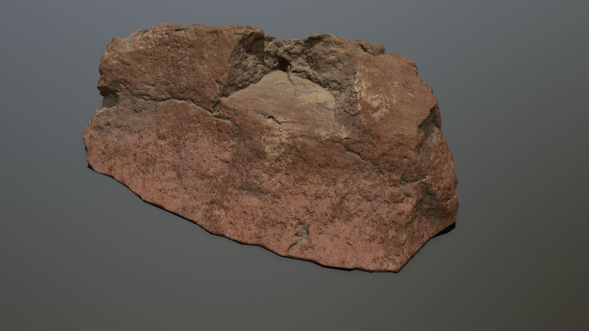 desert rocks Low-poly 3D model_3