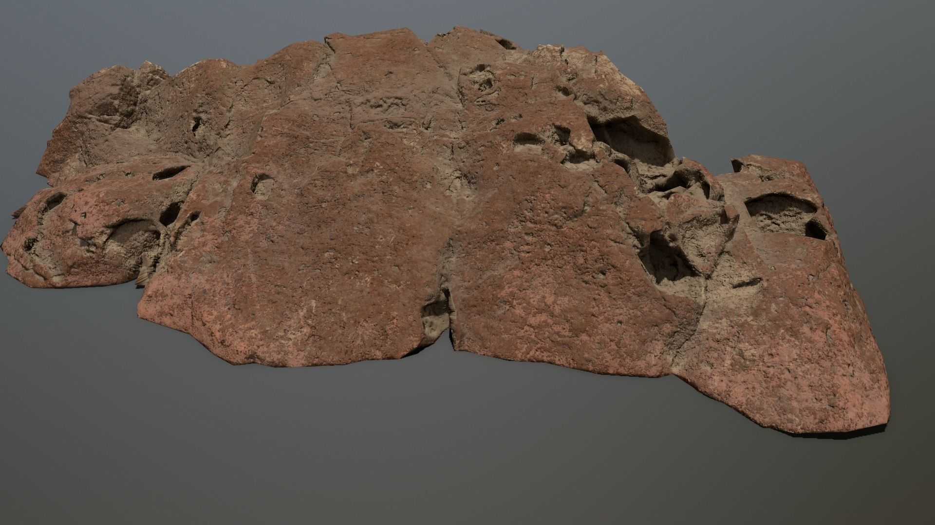 desert rocks Low-poly 3D model_10