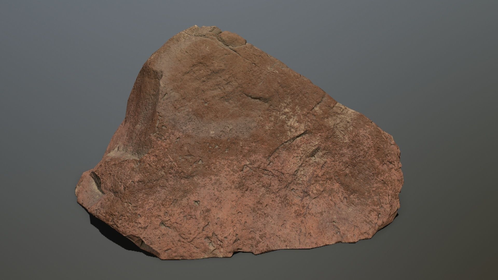 desert rocks Low-poly 3D model_4