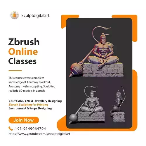 Hanuman 3D print model 3D print model