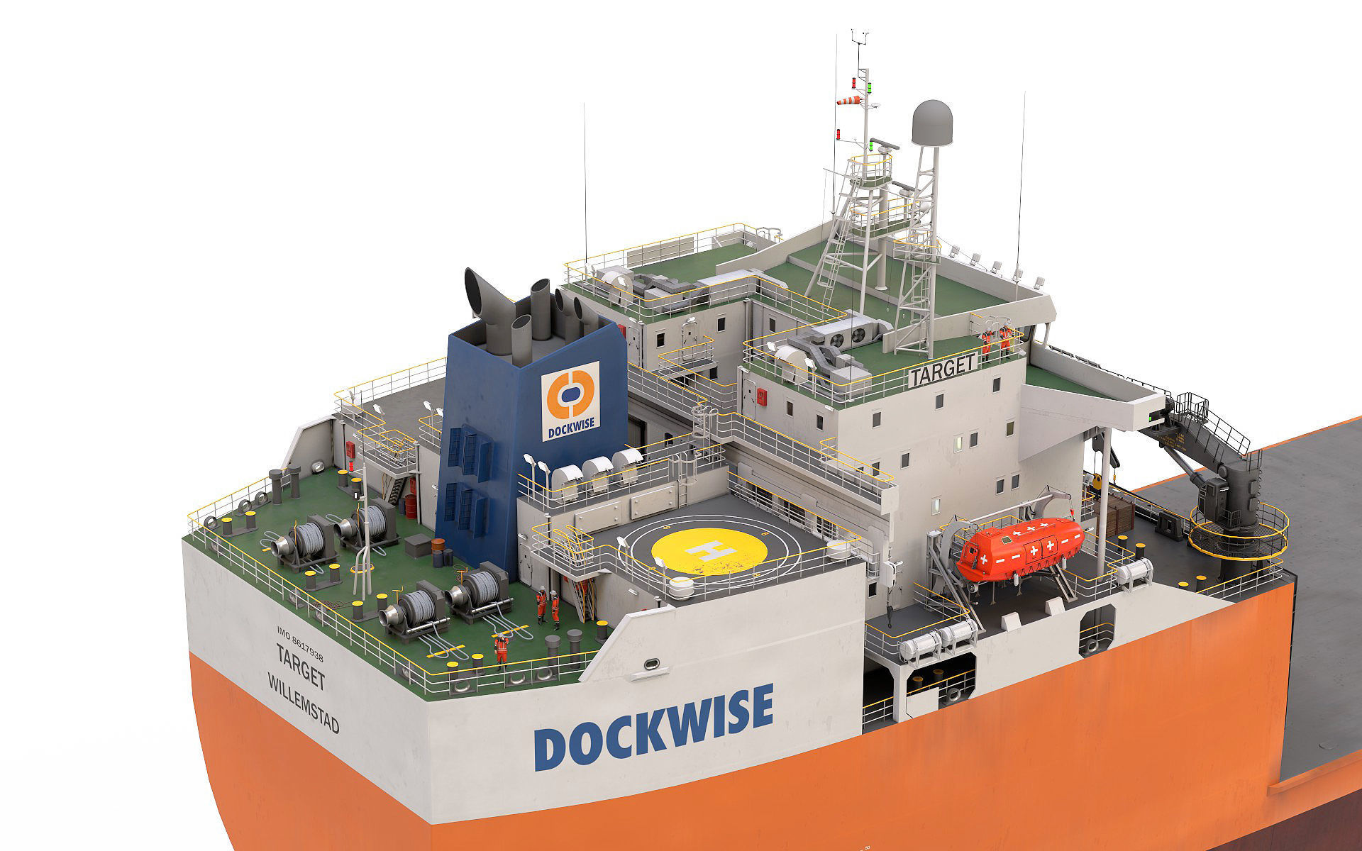 Heavy Load Carrier MV Target 3D model_7