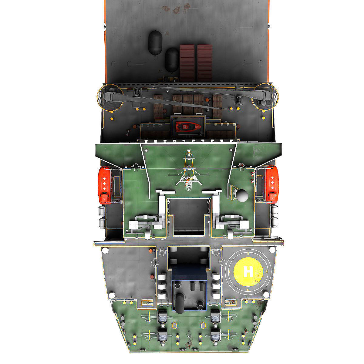 Heavy Load Carrier MV Target 3D model_10