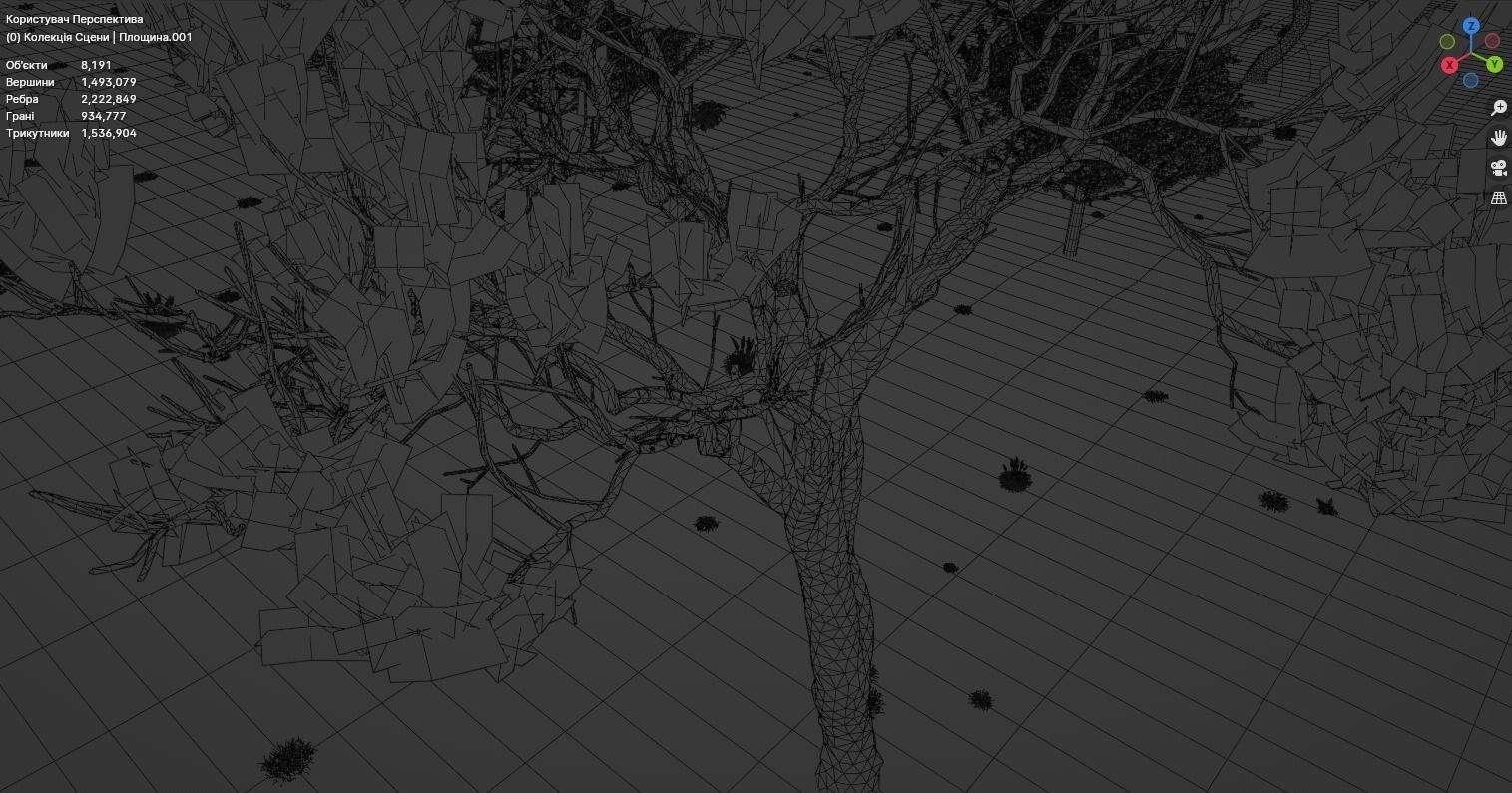 Car in the forest during the rain 3D model_17