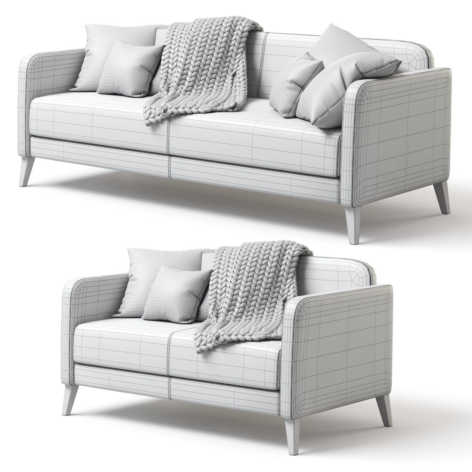 IKEA LINANAS sofa 3D model_1