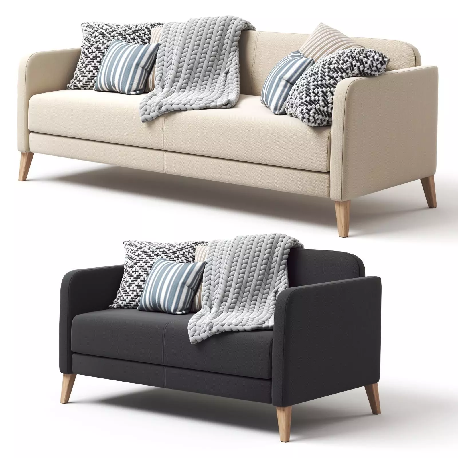 IKEA LINANAS sofa 3D model_0