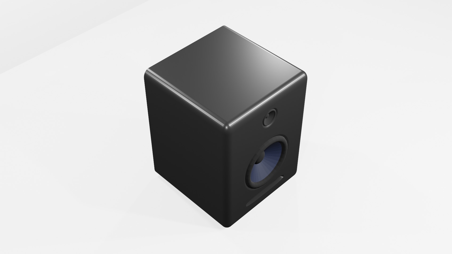 Realistic 3D Model of Computer Speakers or Studio Monitors Free 3D model_3