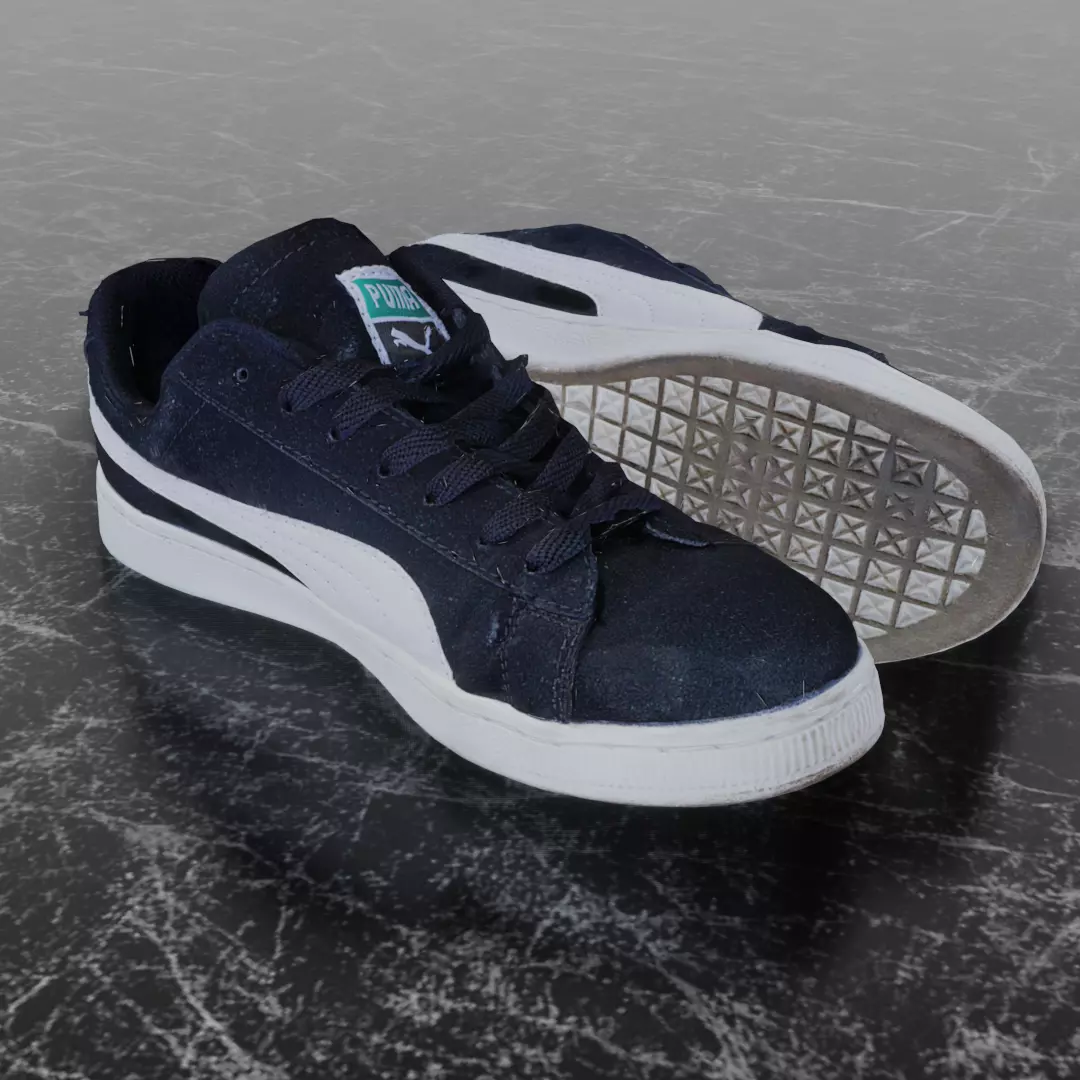 PUMA 3D SHOES - BASKET - SUEDE Low-poly 3D model