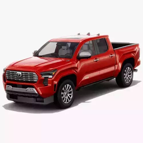 Toyota Tacoma 2024 with interior 3D model