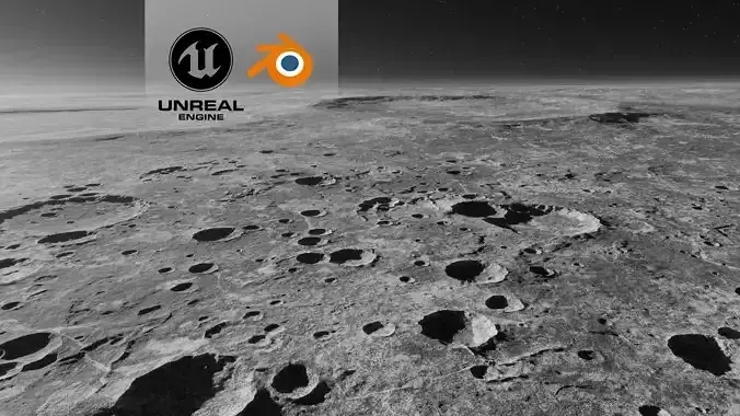 Moon Terrain 1 3D model