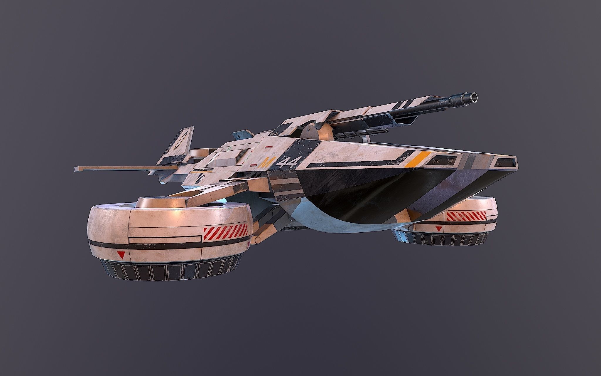 M44 Hammerhead Mass Effect 3D model_1