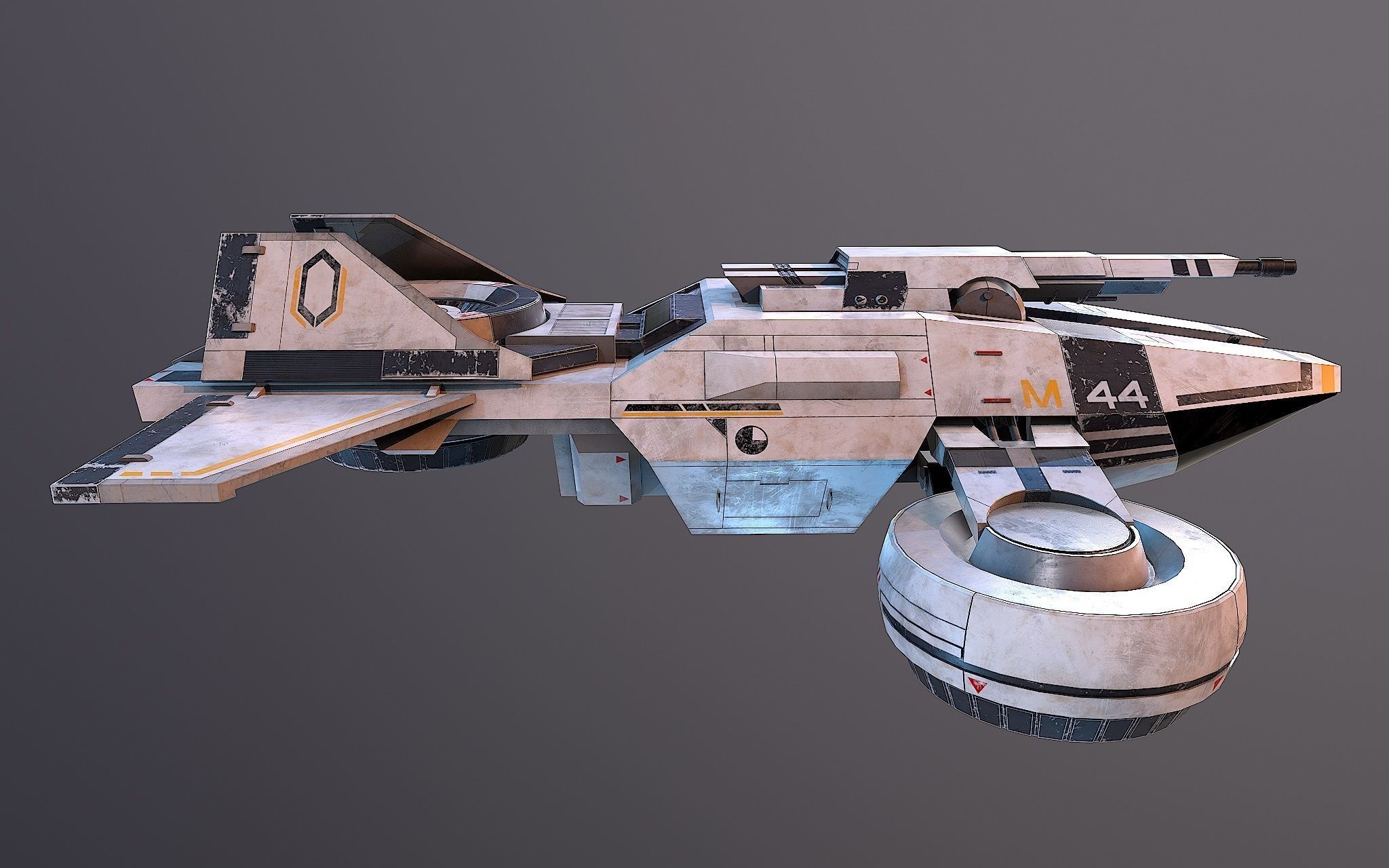 M44 Hammerhead Mass Effect 3D model_2