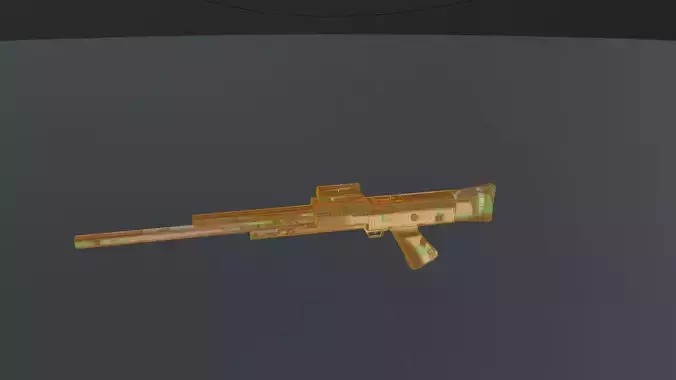 Space Shootgun Low Poly Free low-poly 3D model