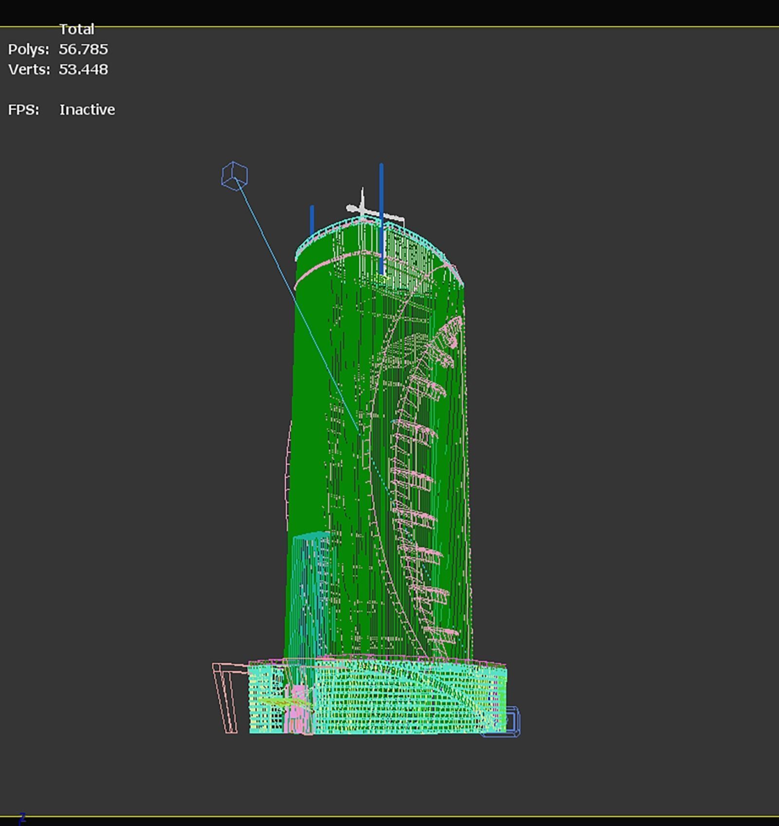 Qatar Doha Qatarbank Skyscraper 3D model_5