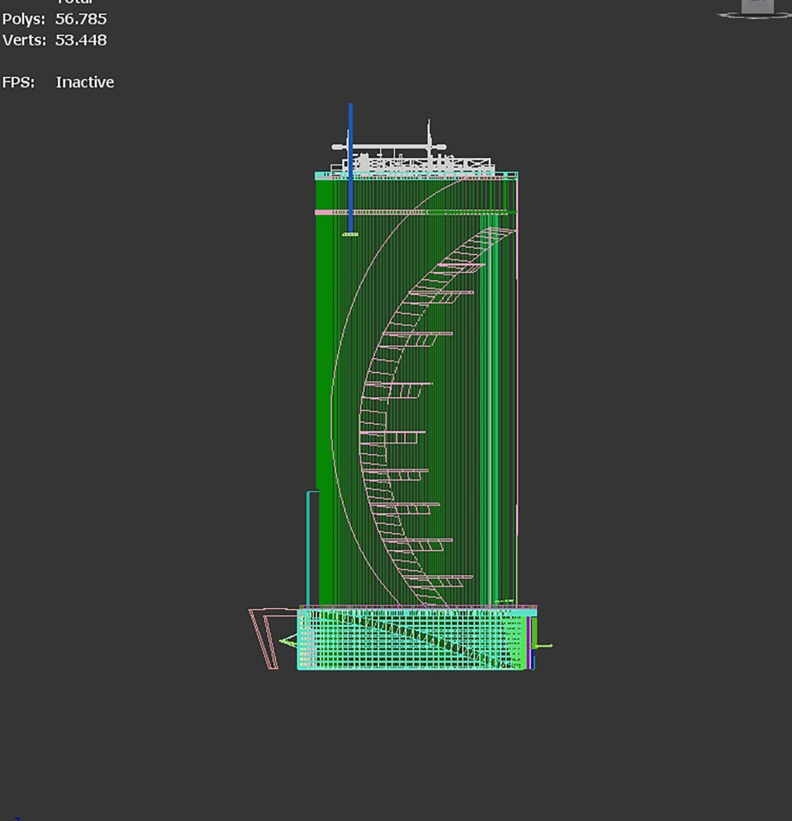 Qatar Doha Qatarbank Skyscraper 3D model_7