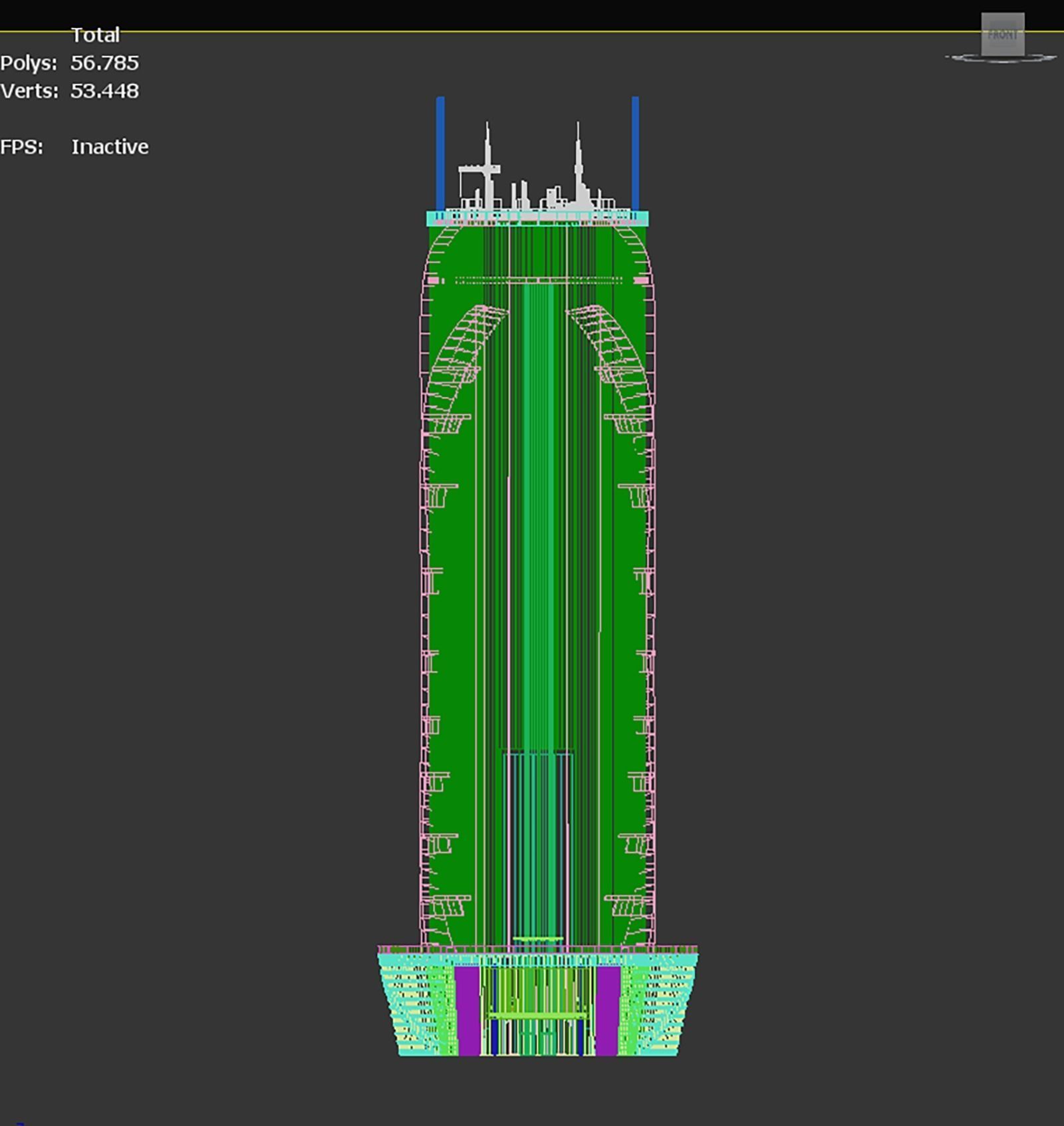 Qatar Doha Qatarbank Skyscraper 3D model_6