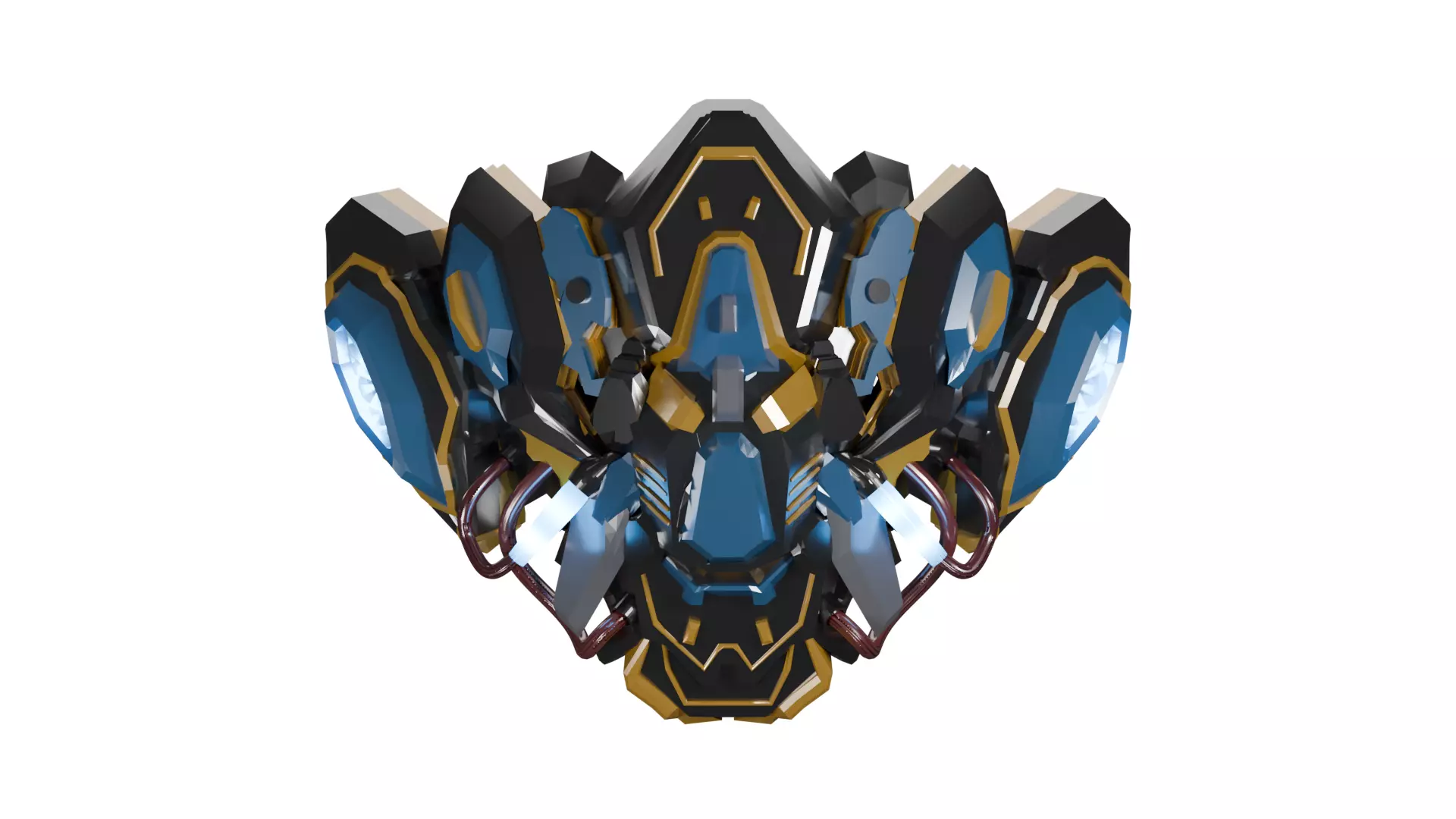 robot mask 3D model_0