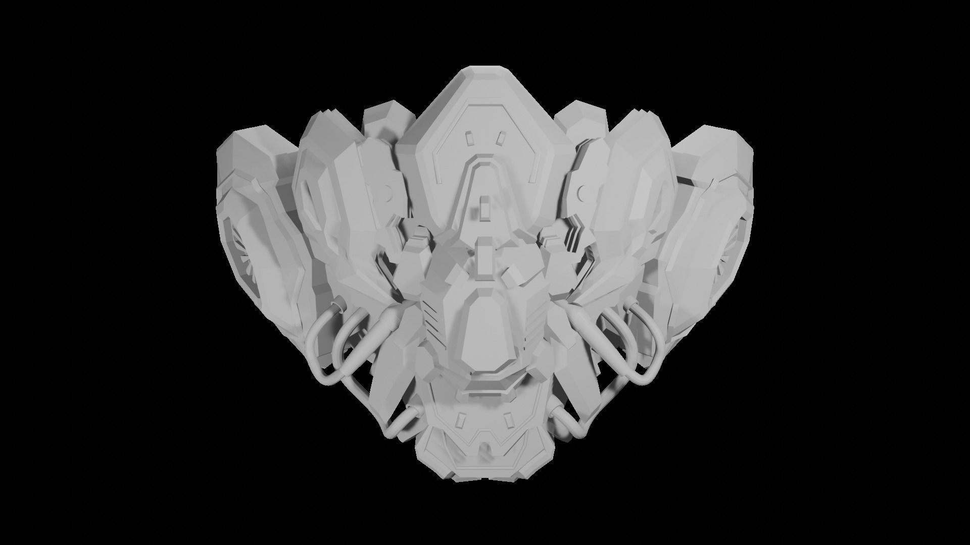 robot mask 3D model_4