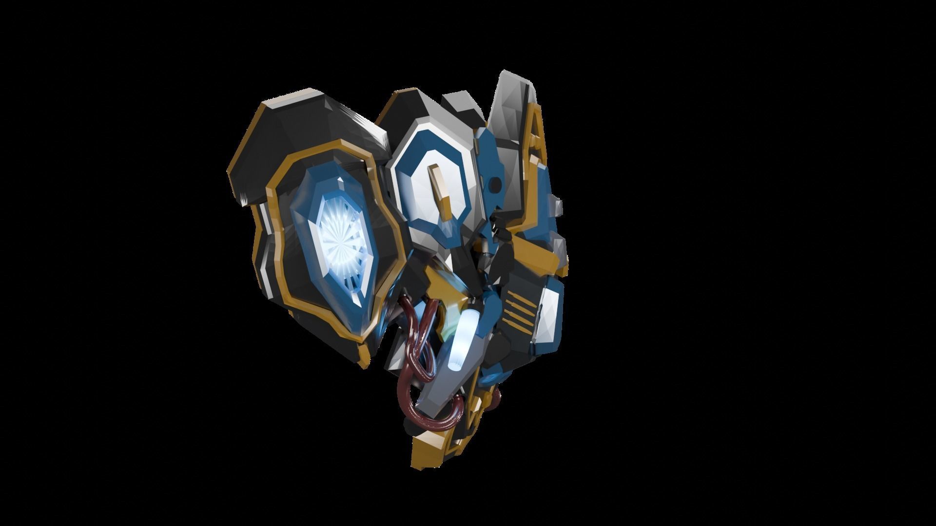 robot mask 3D model_3