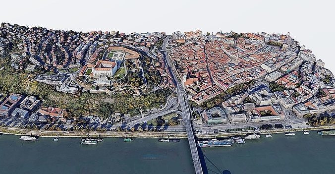 Bratislava Castle Low-poly 3D model 6