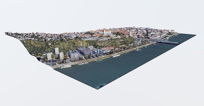 Bratislava Castle Low-poly 3D model 5