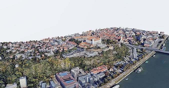Bratislava Castle Low-poly 3D model 4