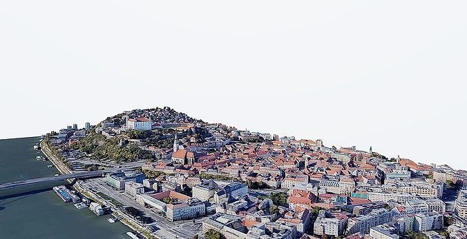 Bratislava Castle Low-poly 3D model 2