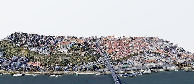 Bratislava Castle Low-poly 3D model 3