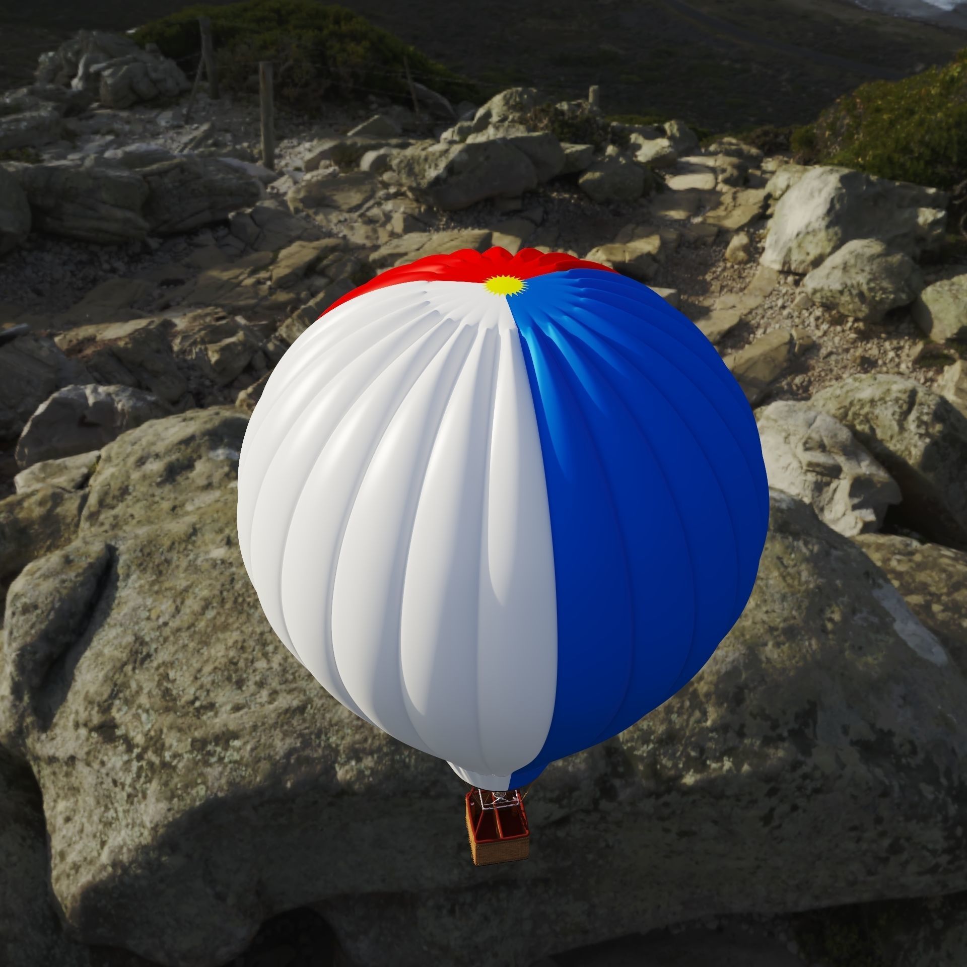 Hot Air Balloon 3D model_14