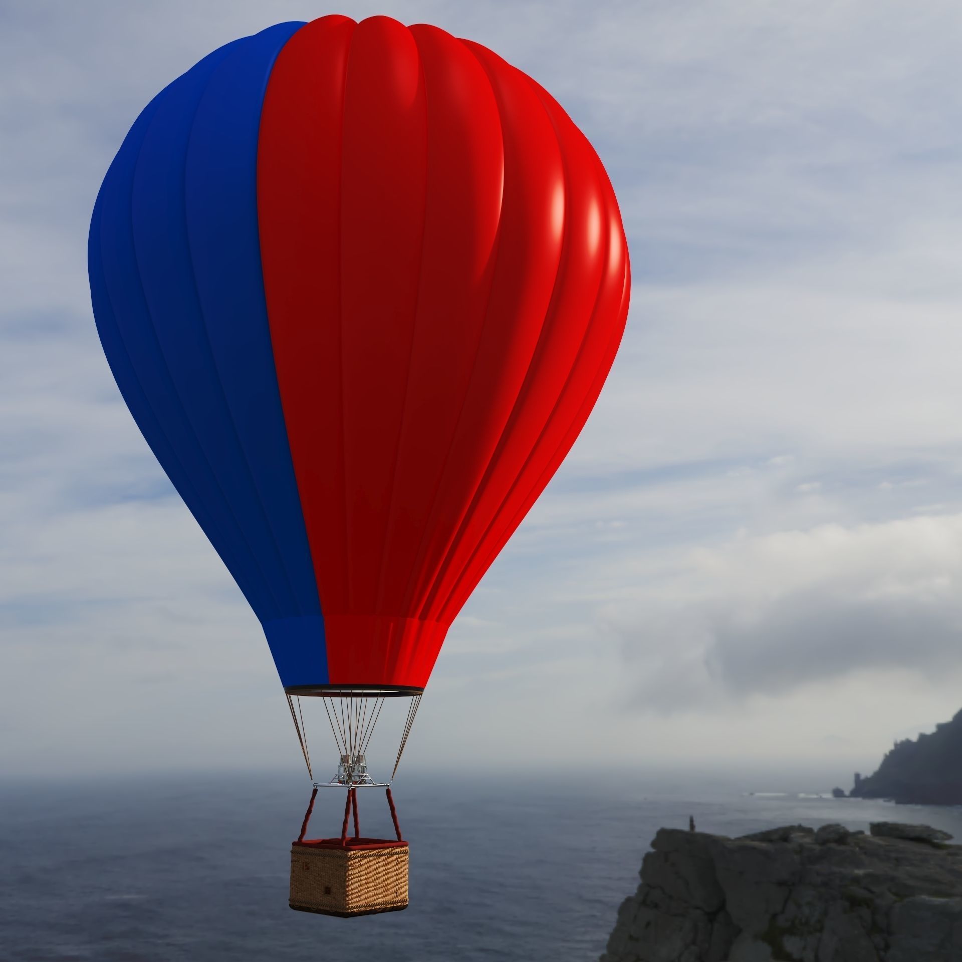 Hot Air Balloon 3D model_3