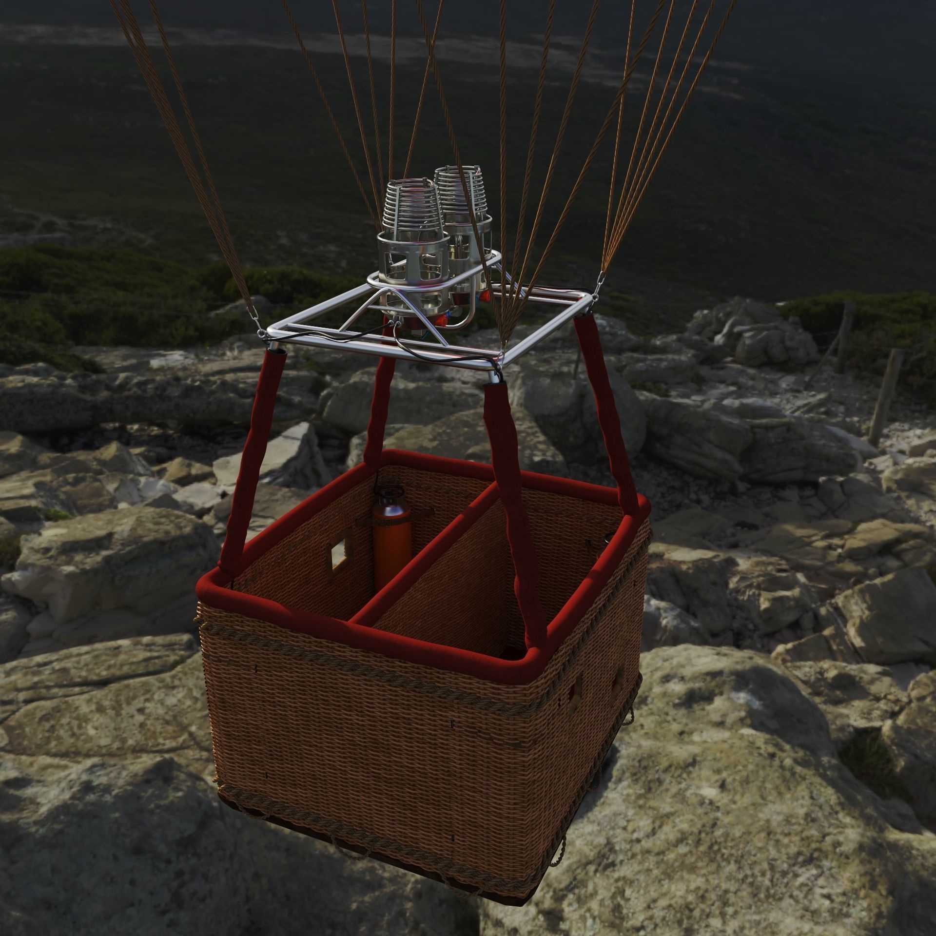 Hot Air Balloon 3D model_10